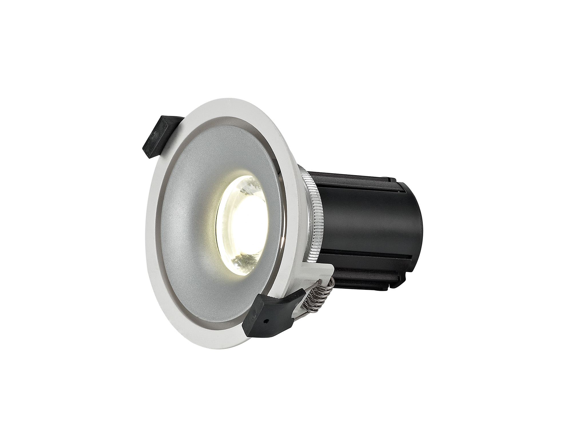 DM201042  Bolor 10 Tridonic Powered 10W 4000K 810lm 36° CRI>90 LED Engine White/Silver Fixed Recessed Spotlight; IP20